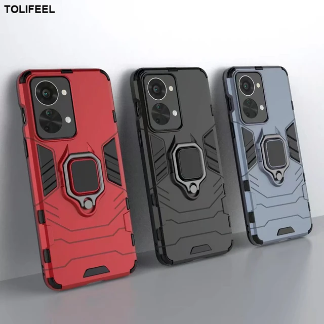 Shockproof Armor Case For Oneplus Nord 2T 5G Cases Stand Holder Magnetic  Phone Back Cover For