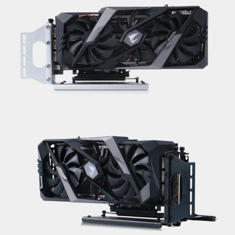 novo riser preto placa gráfica suporte vertical gpu titular riser cabo de extensão para atx