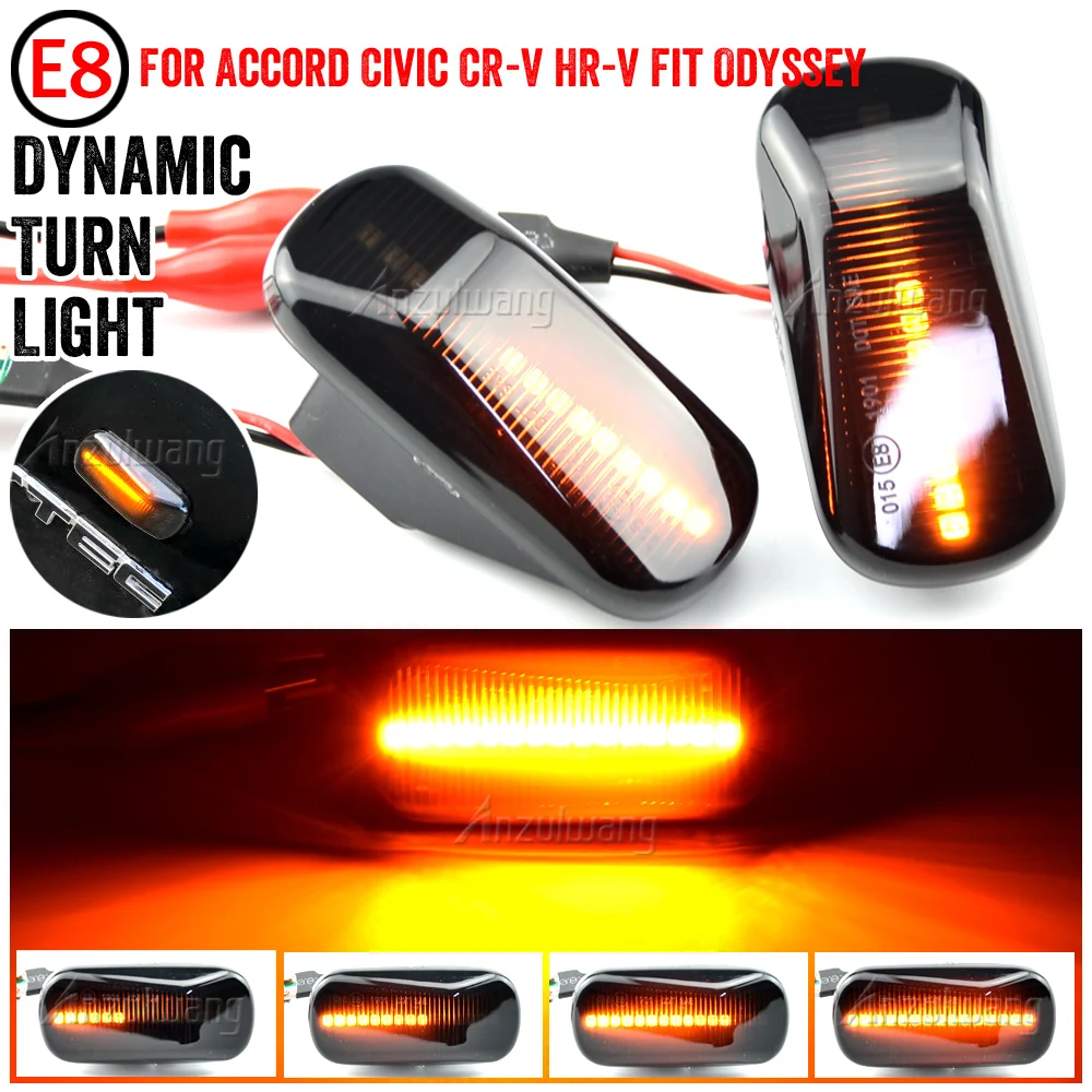 

Car LED Dynamic Side Marker Indicator Light For Honda Civic City Jazz Stream CR V Odyssey Signal Lamps Assembly