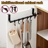 1/2pcs Wall-Mounted Kitchen Cabinet Towel Rack - Space-Saving Dishcloth Holder for Home and Bathroom No Drilling Require 2