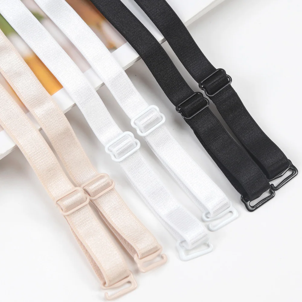 

1Pair Adjustable Slip Resistant Bra Straps Nylon Elastic Bands Rubber Stretch Belt Soft Underwear Spring Lingerie Accessories