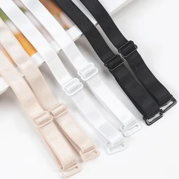1Pair Adjustable Slip Resistant Bra Straps Nylon Elastic Bands Rubber Stretch Belt Soft Underwear Spring Lingerie Accessories 1