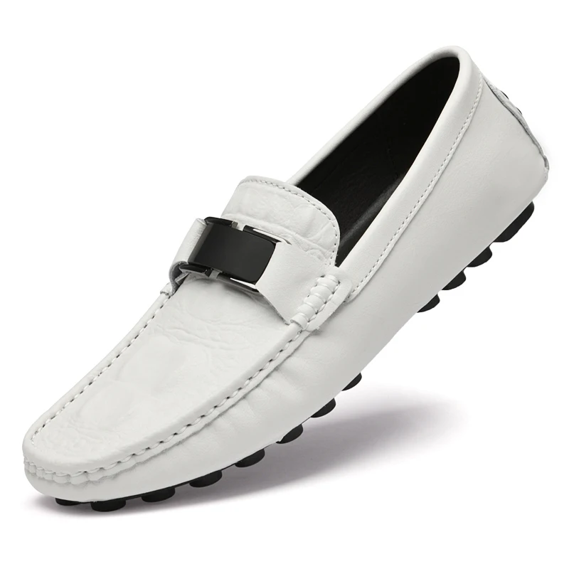 Slip On Loafers Men Luxury Brand Shoes Leather Casual Shoes Italian Designers Men's Moccasins Mocassin Homme Slip-ons Loafer 4