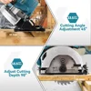 7 Inch 180mm Brushless Circular Saw 10800Rpm 3 Saw Blade Efficient Cordless Woodworking Cutting Power Tool For Makita 18VBattery 4