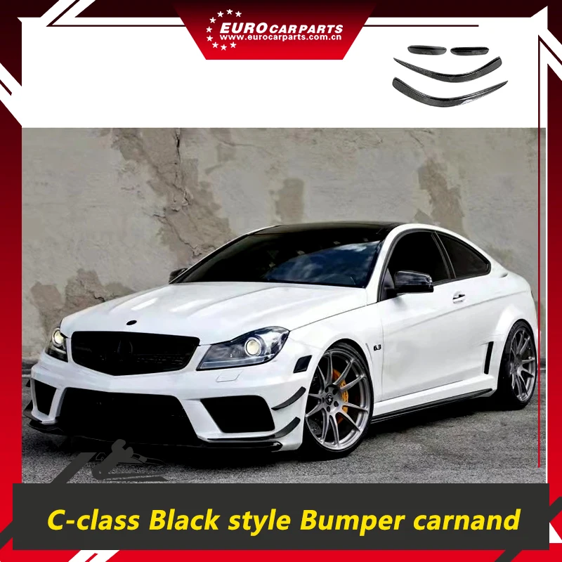 

C-CLASS W204 C63 2011-2013 Year Black Bumper Carnand Carbon Fiber Front Bumper Cover