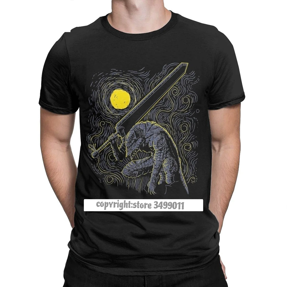 

Men Tshirts Swordsman Berserk Vintage Cotton Tees Fitness Guts Manga Gatsu Sacrifice Zodd Anime T Shirts Streetwear