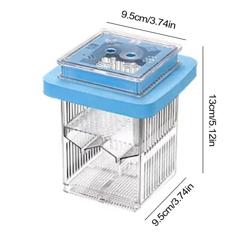 Guppy Breeder Box Floating Clear Frame Hatching Box Aquatic Life Hatchery Incubator Tank Clear Divider Resting Case