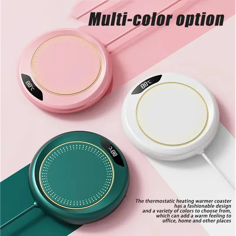 USB Smart Cup Warmer with 3 Temperature Settings for Tea Coffee
