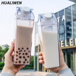 Transparent Portable Milk Carton - Style Water Bottle - 500ml/1000ml Capacity - 500ml