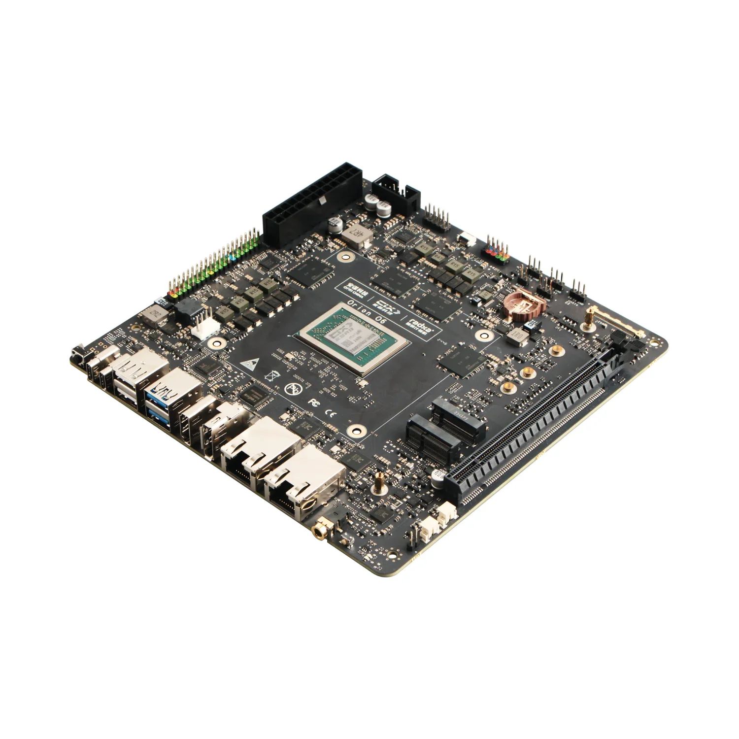Radxa Orion O6, World's First Open ARM V9 Mini ITX Motherboard, 12