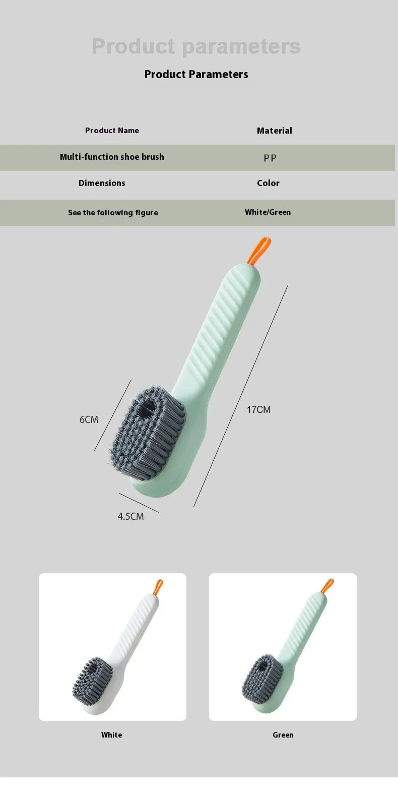 Description Picture 5 of itemShoes Brush Automatic Liquid Discharge Multifunction Press Out Shoes Cleaner Soft Bristles Clothes Brushes Cleaning Tool