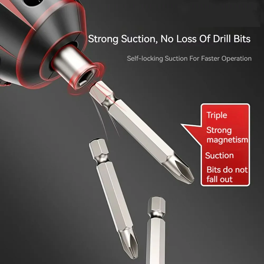 2/47pcs 3.6V Screwdriver Kit Rechargeable Lithium Battery Cordless Electric Screwdriver Drill Kit Folding Home Power Tools 5