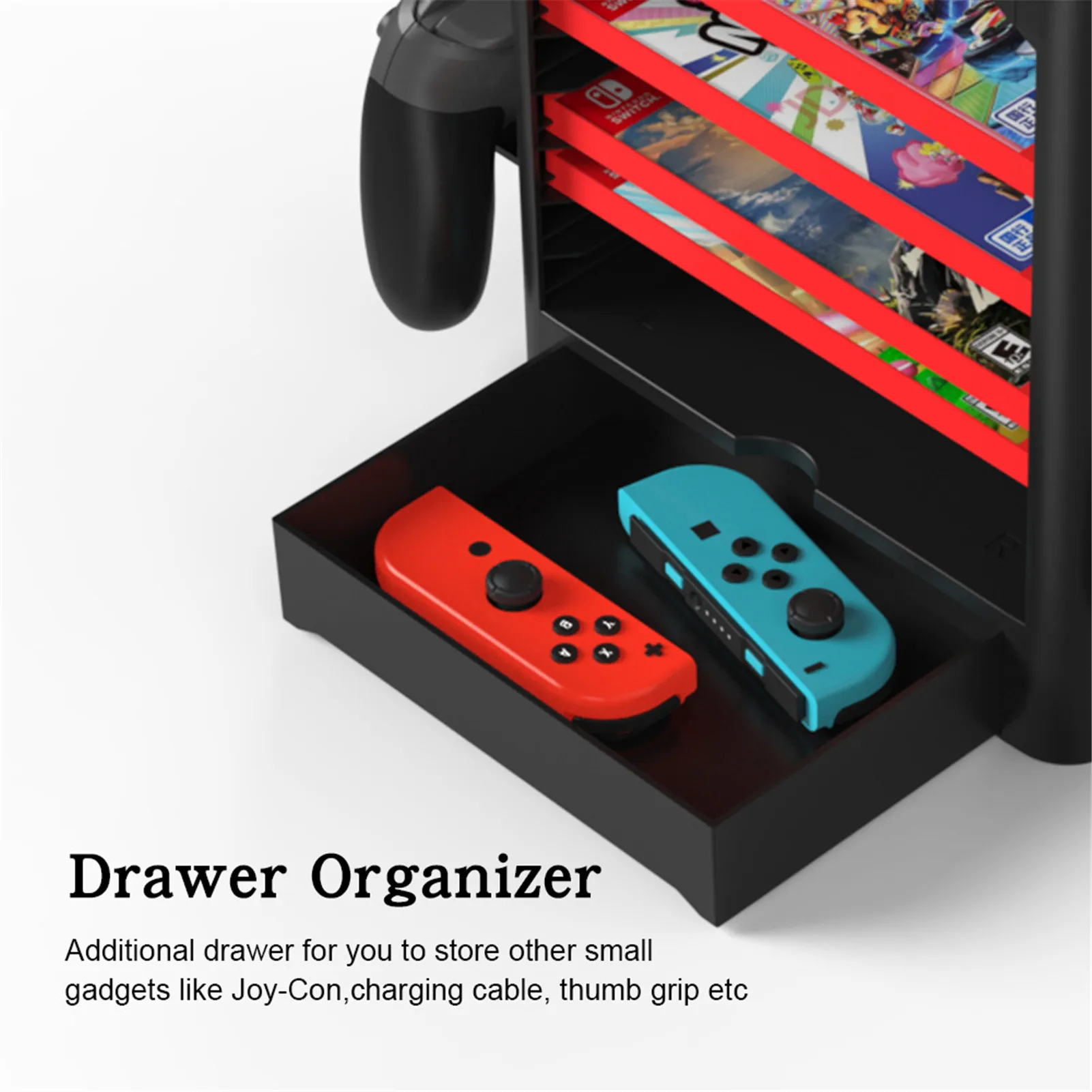 Étui de rangement de jeux pour Nintendo Switch - Switch Game Card Holder  Game Storage Cube Game Card Organizer pour Nintendo Switch avec 16 machines  à sous pour cartes de jeu