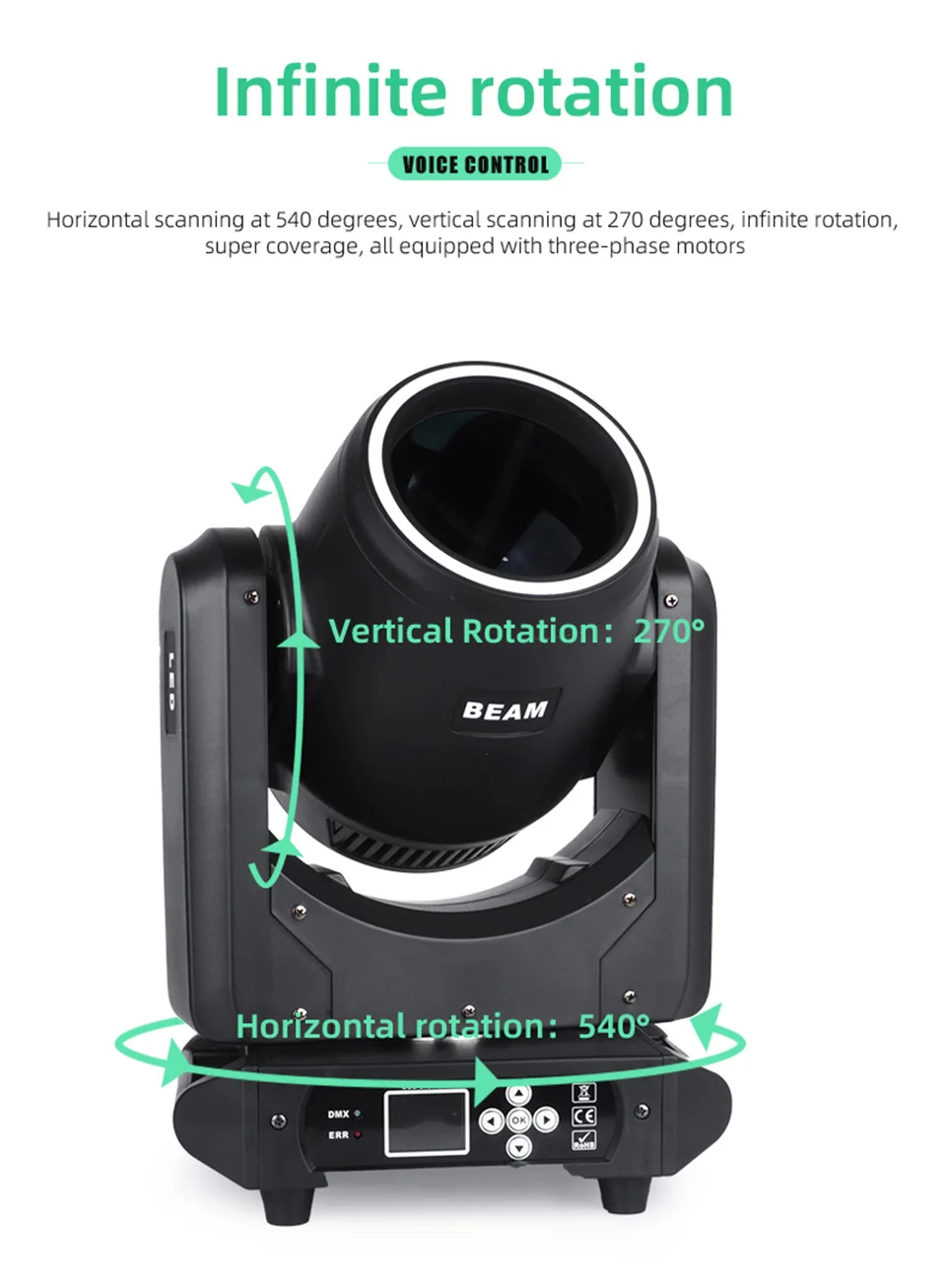 Led 150W Disco DJ Light Sharpy Beam Moving Head Light DMX Stage Beam Moving Head