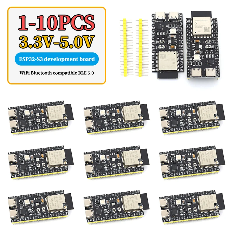 บอร์ดพัฒนา ESP32-S3 ไร้สายครบจบในตัว