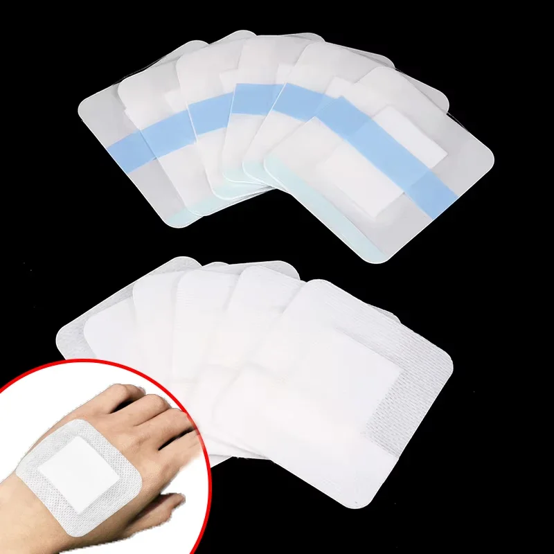 10-Piece Waterproof Transparent Tape - Breathable PU Film Medical Adhesive Plaster