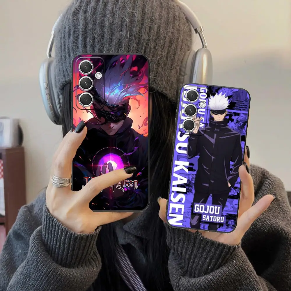 Luxury Black Jujutsu Kaisen Satoru Gojo Phone Case