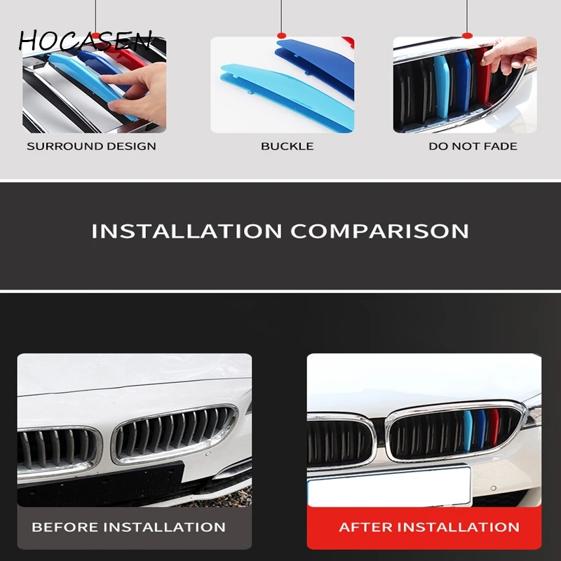 Car Front Grille Stripes Covers For BMW X1 U11 2023 Grid Strips Clips Trim  Motorsport Decoration Accessories Styling - AliExpress