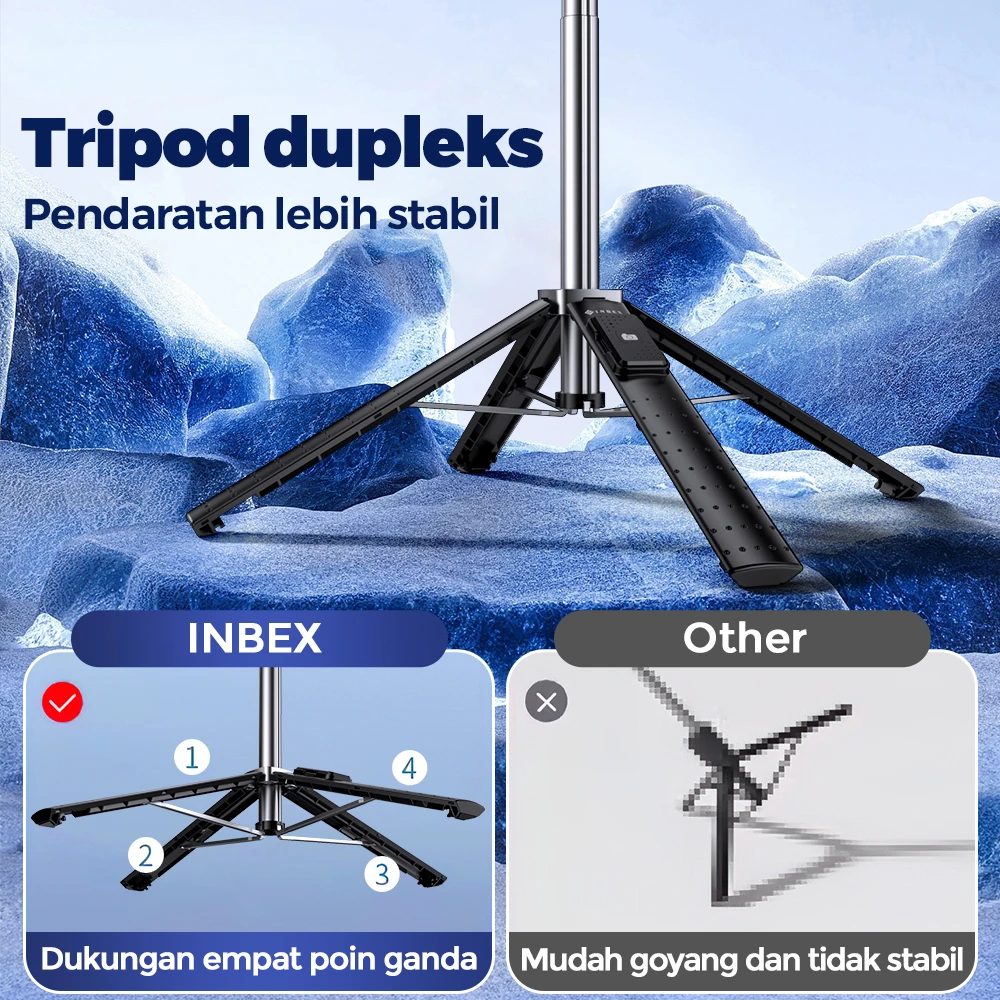 Selfie Stick Tripod 100CM LISCN Multifunction Mobile Phone Holder with Bluetooth Control Holder for Smartphones