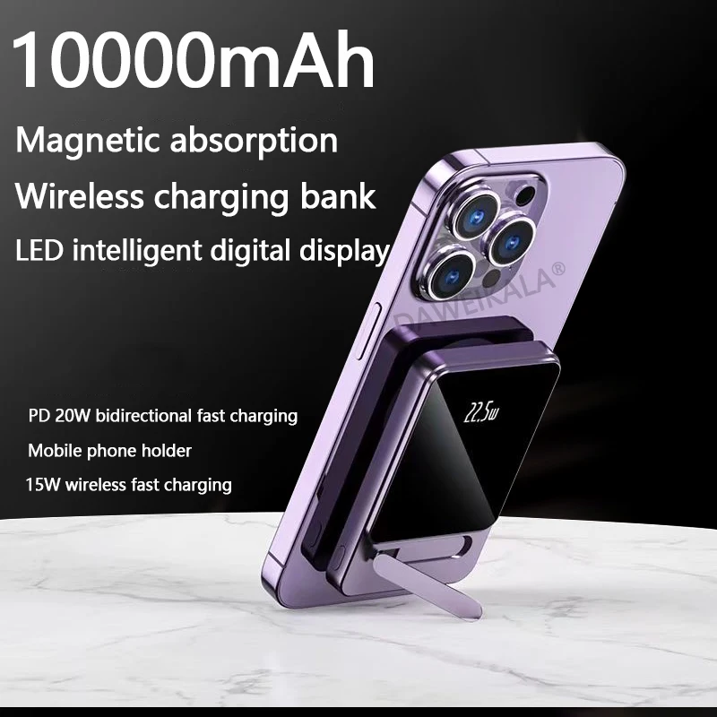 

Magnetic Power Bank 10000mAh 22.5W Wireless Phone Charger External Battery Fast Charging For iPhone 14 13 12 11 Series Powerbank