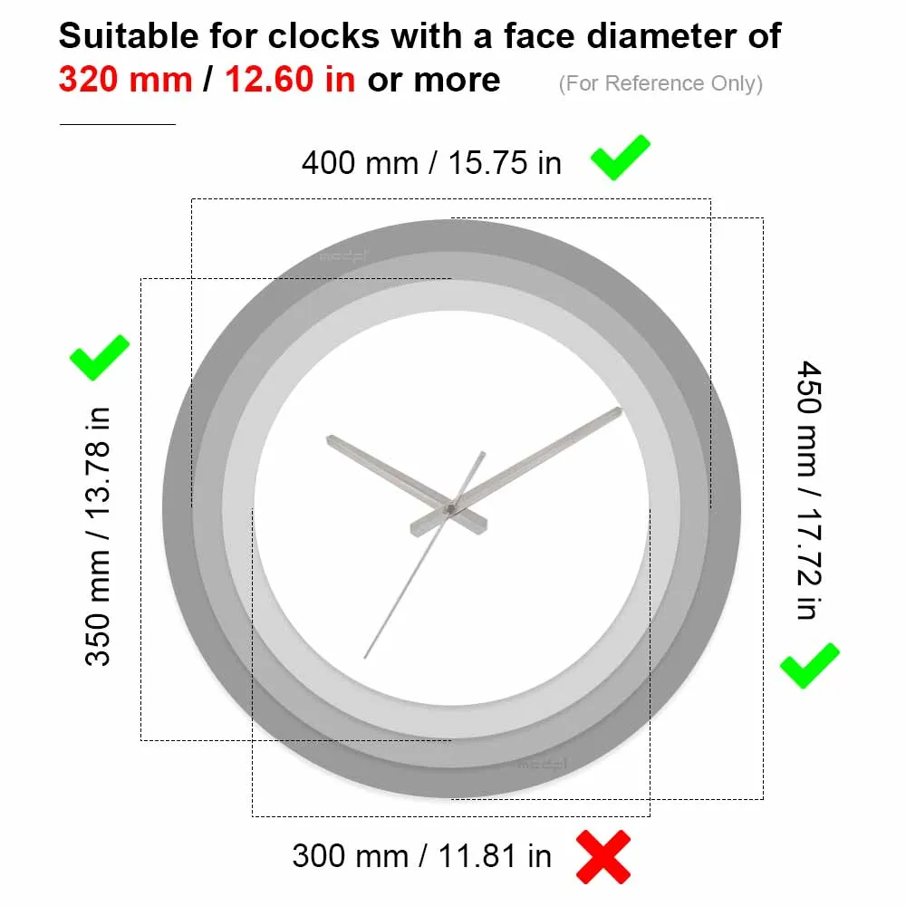 MCDFL Metal Wall Clock Hands Clock Accessory Kit wall clock movement quartz clock movement