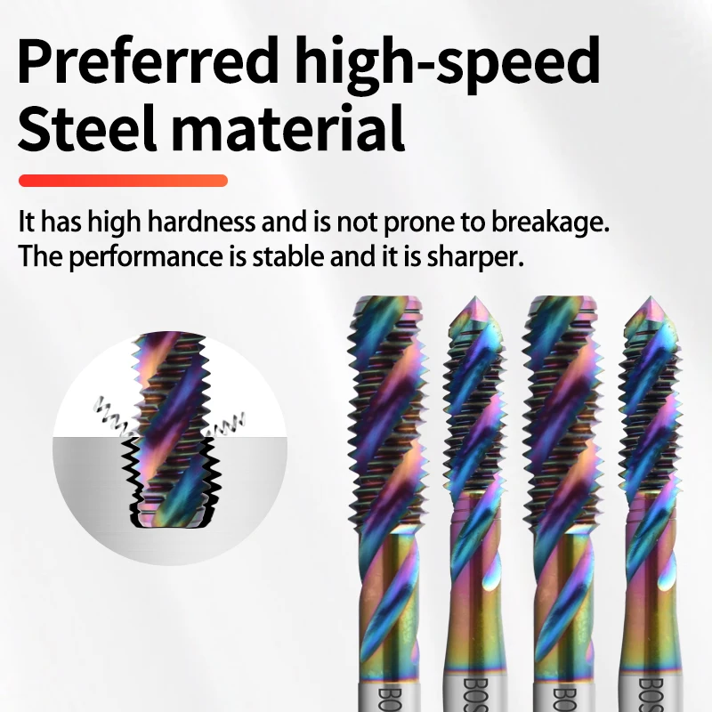 HSSE-M35 JIS Standard Spiral Fluted Tap UNF 7/16 1/2 9/16 5/8 3/4 7/8 Machine Screw Fine Thread Taps