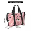 Custom Cavalier King Charles Spaniel Tote Bag Women Large Capacity Cartoon Dog Gym Beach Shoulder Travel Bag 4