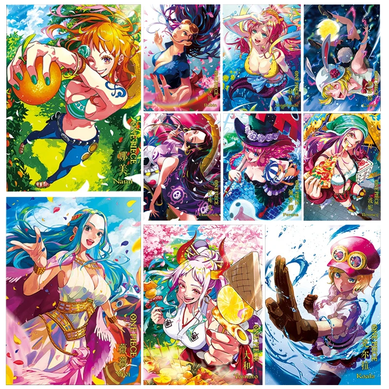 

Anime One Piece Diy Collectible Cards Nami Nico Robin Yamato Boa Hancock Perona Nefertari D Vivi Christmas Birthday Gifts Toys