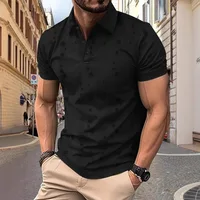 Polo à revers décontracté pour hommes, Streetwear à boutons à pois, haut à motifs imprimés personnalisés, Logo, T-shirt de Golf pour bureau et affaires, nouvelle collection 3