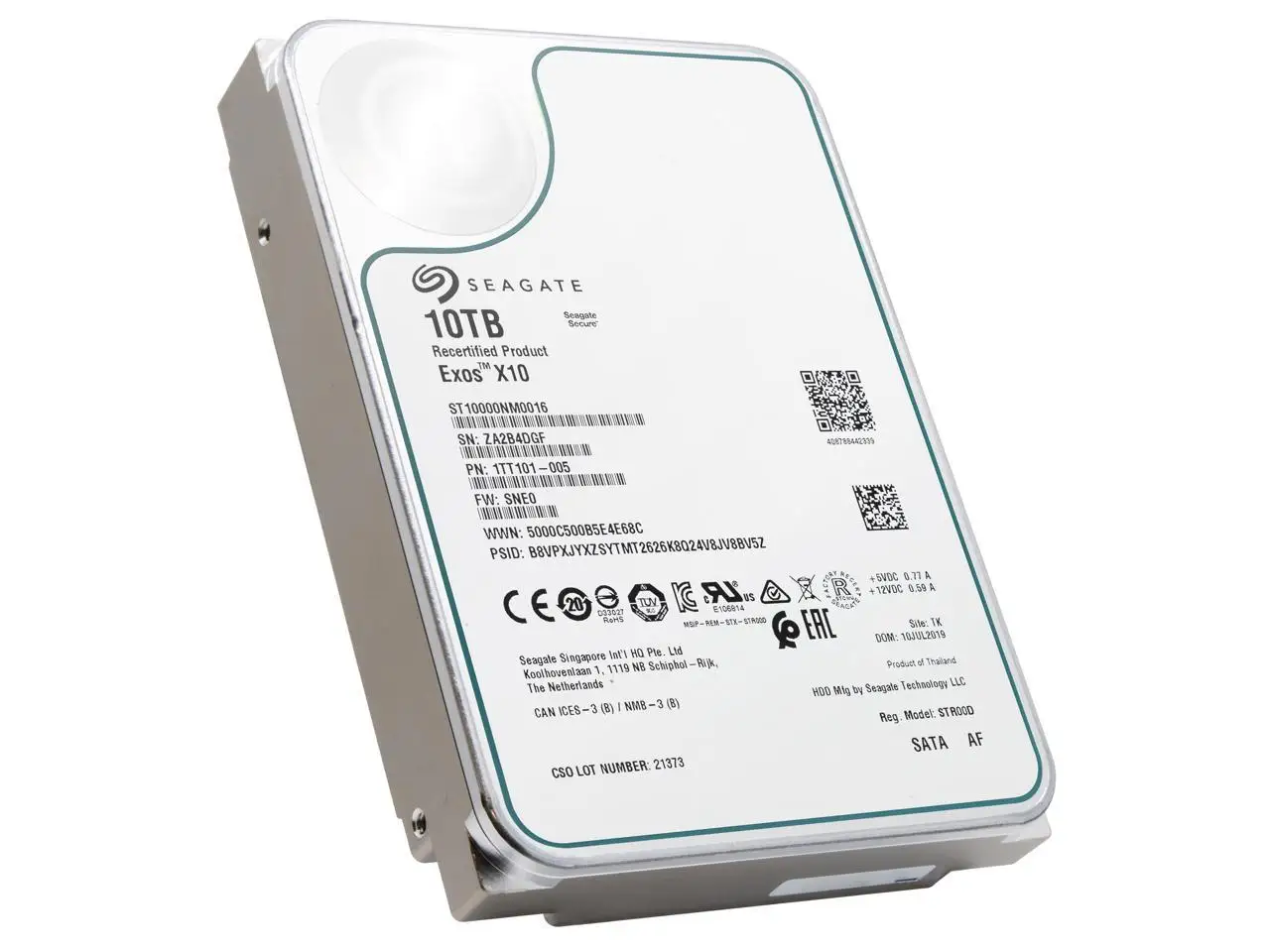 Seagate exos x16 14tb 7200 rpm sata 6GB/s 256MBキャッシュ3.5インチ内部データ... 