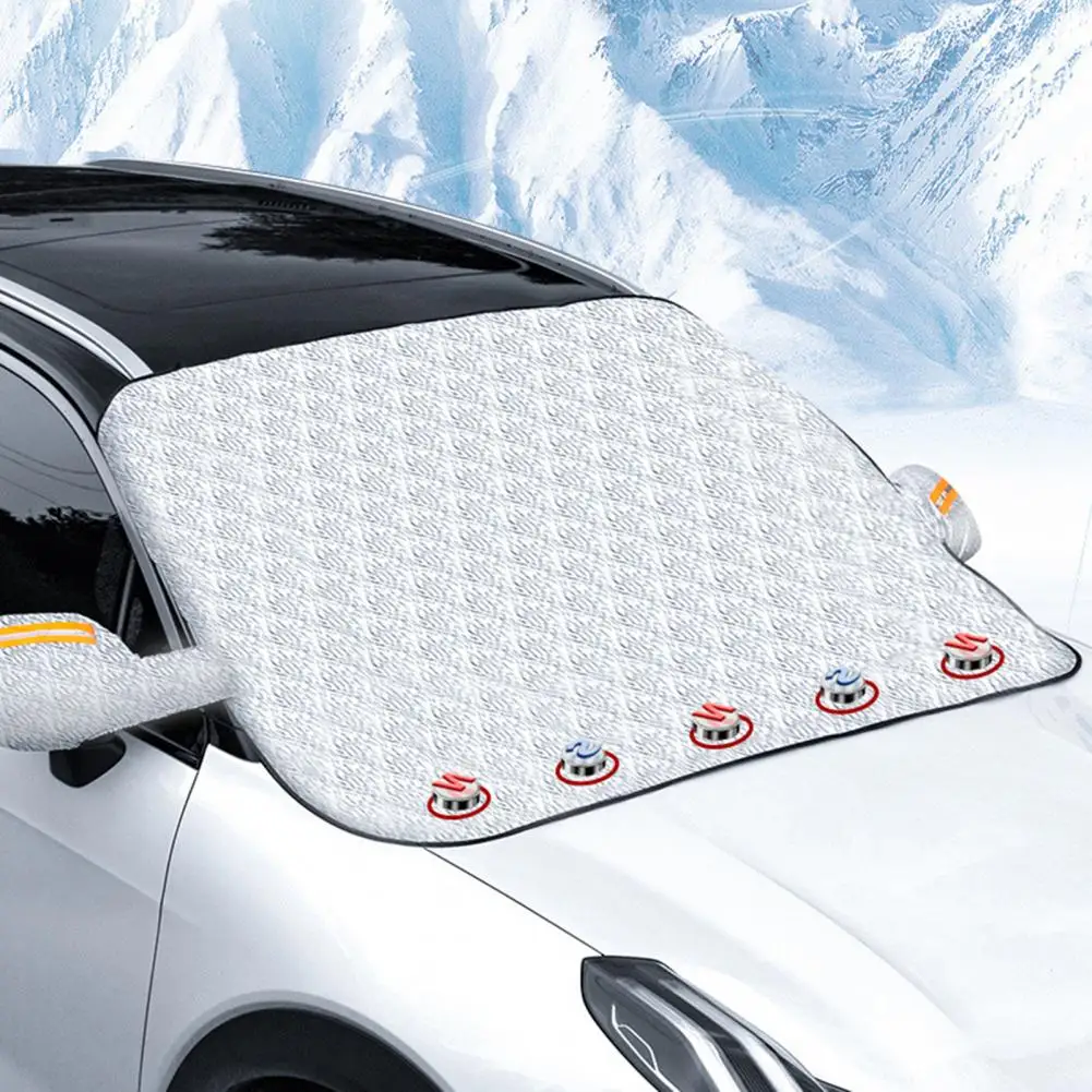 Car Windshield Snow Cover with Magnets Sun-resistant Foldable