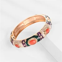 Enamel Bracelet For Women Bangle On Hand Hawaiian India Cloisonne African Jewelry Women's Hand Bracelets Bohemian Designer Gifts 2