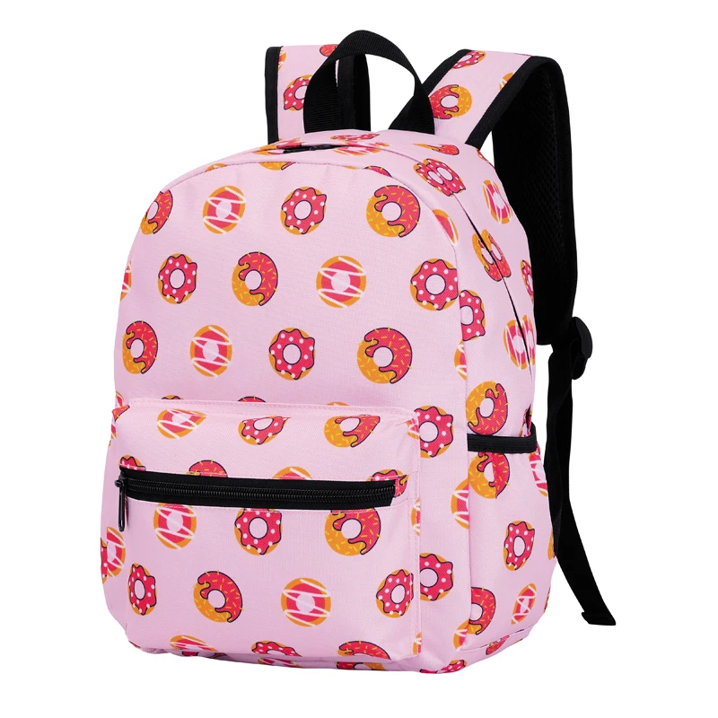 Раница за предучилищна възраст COARA, ученическа чанта с печат на понички за момичета, детски училищни чанти с поничка