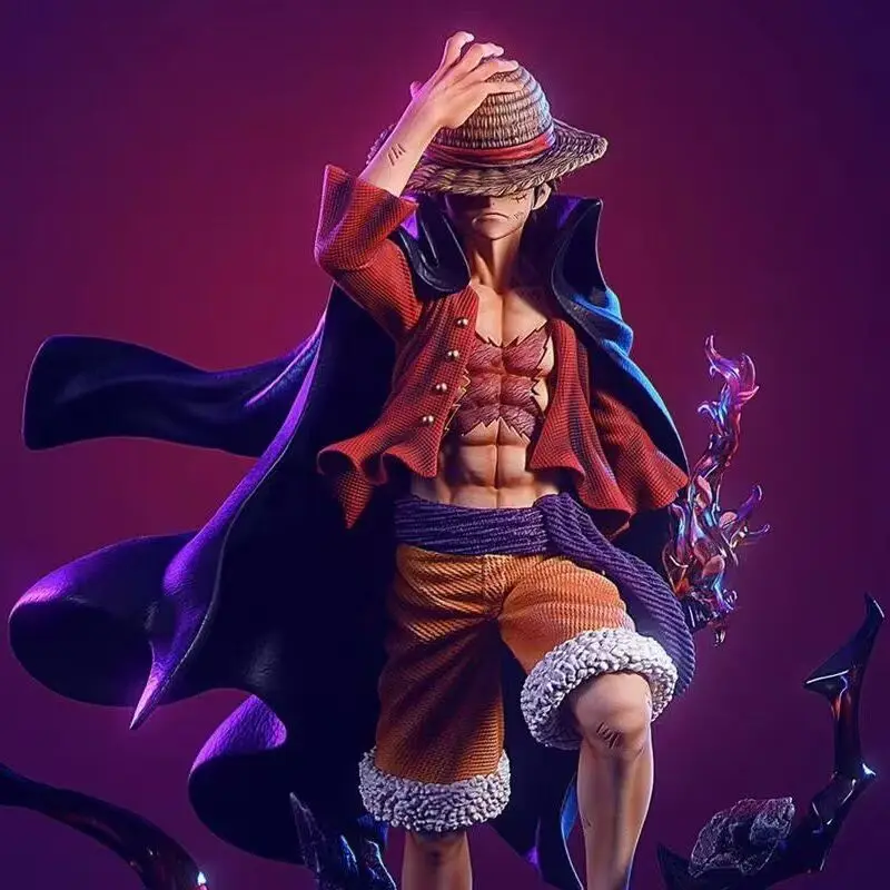25cmLXStrawHatLuffyOnePieceAnimeNewFourthEmperorFigurine