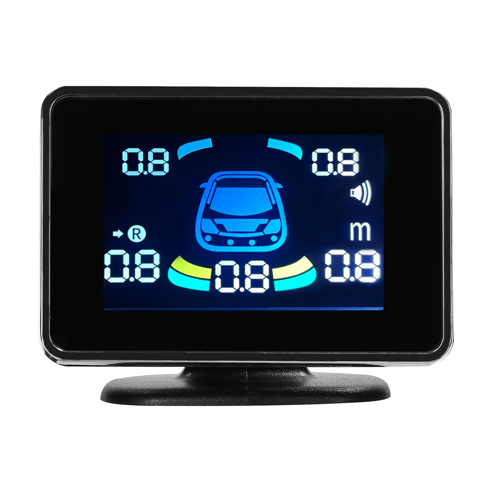Car Parking Sensor Reversing Radars Front & Rear Support Sound Warning/Buzzer/Mute with 8 Parking Sensors Distance Detection