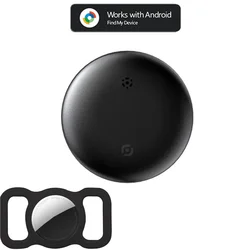 Compact Smart Tracker: Universal Anti - Loss Device with Finder Locator Capabilities (1 black pet)