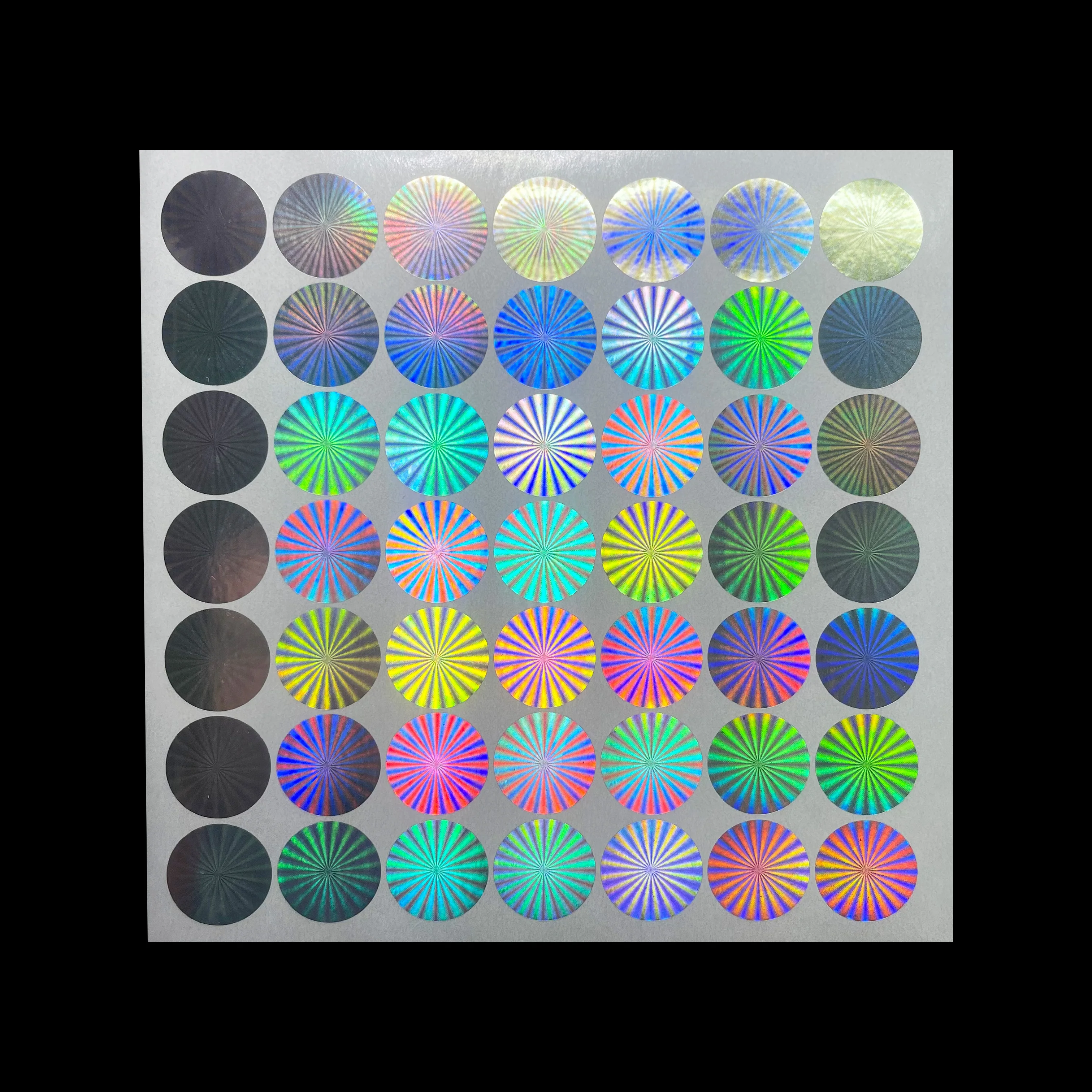 100pcs 20mm 라운드 3D 변조 방지 눈물 유효하지 않은 일회용 인감 실버 안전 원본 인감 라벨 홀로그램 스티커