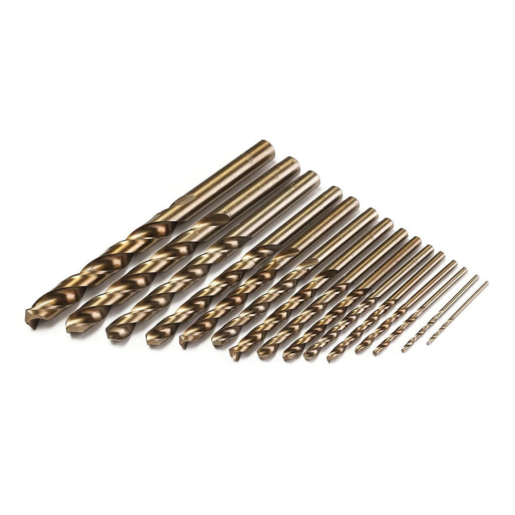 

15pcs 1.5-10mm M35 Cobalt HSS Co High Speed Steel Drill Bits Set Metal Wood Working Straight Shank Drill Bit Power Tools