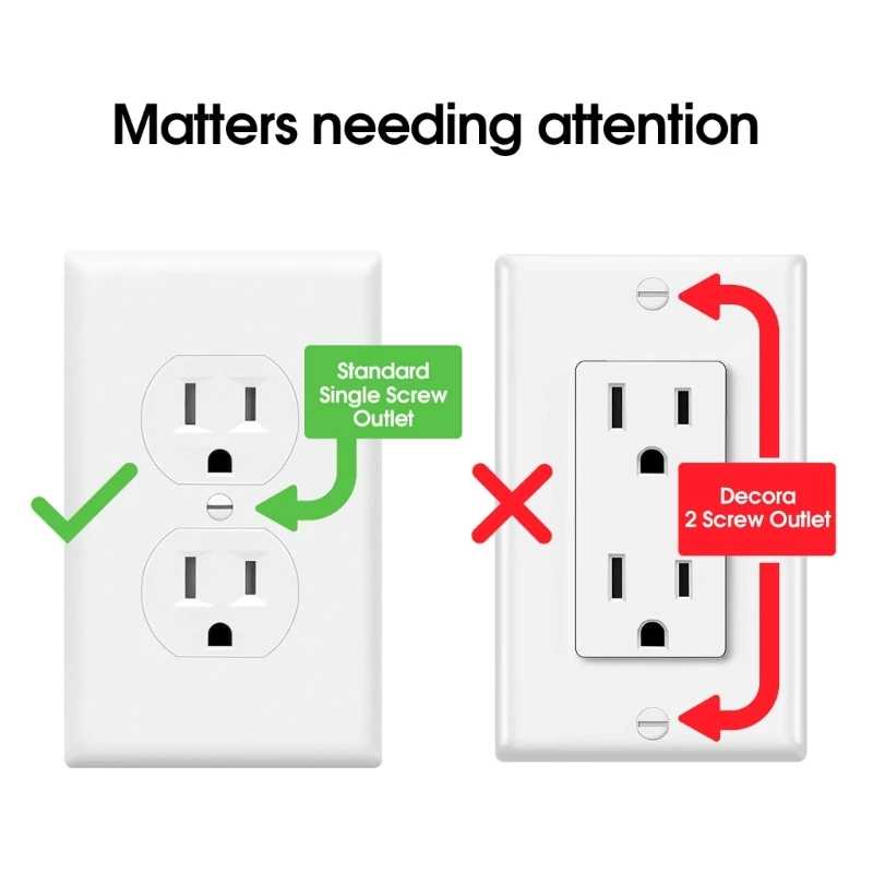 Outlet Cover Baby Proofing Socket Protectors Child Safety Plug Difficult for Toddlers to Remove Electric Shock
