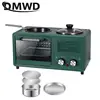 DMWD 4 in 1 Household Electric Breakfast Machine Toaster Frying Pan Mini Oven Bread Pizza Maker Hot Pot Steamer Boiling Pot 1