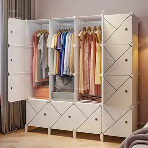 Armarios de cocina de plástico, organizador de ropa, almacenamiento para el  hogar, armarios Abiertos, muebles - AliExpress