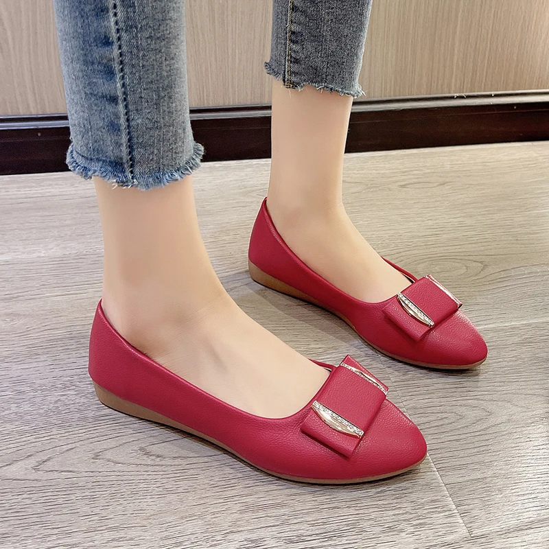 

Women Loafer Shoes Flats Shallow Pointed Toe Luxury Shoes Designer Fashion 2024 New Spring Casual Cozu Dress Femme Zapatillas