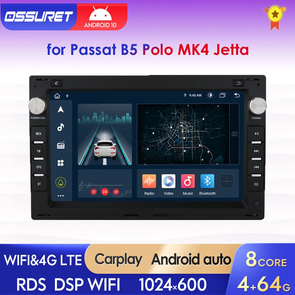 Android Car Raido мультимедийный для Passat B5 VW T4 JETTA GOLF IV MK4 POLO MK3 4 BORA 1998 - 2006 SHARAN LUPO CITI CHICO