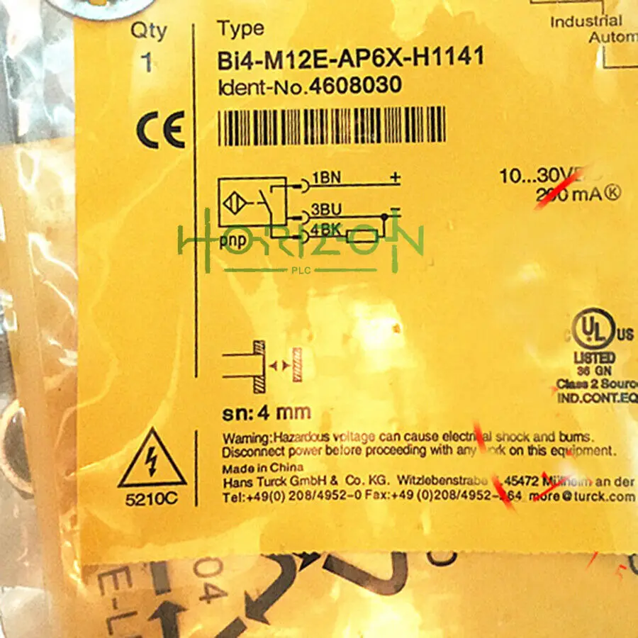 

Индуктивный датчик TURCK Bi4-M12E-AP6X-H1141 4608030 PNP # O