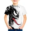 4-14 Years Kids Boys Venom Short Sleeve 3D T-shirts Tops Clothes Baby Boys Print Tees Children Clothing Kids Cartoon Outfit 1