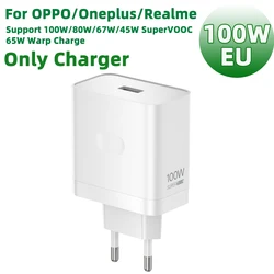 OPPO SuperVOOC 100W/80W Fast Charger - EU/US Adapter - 100w Only EU Charger