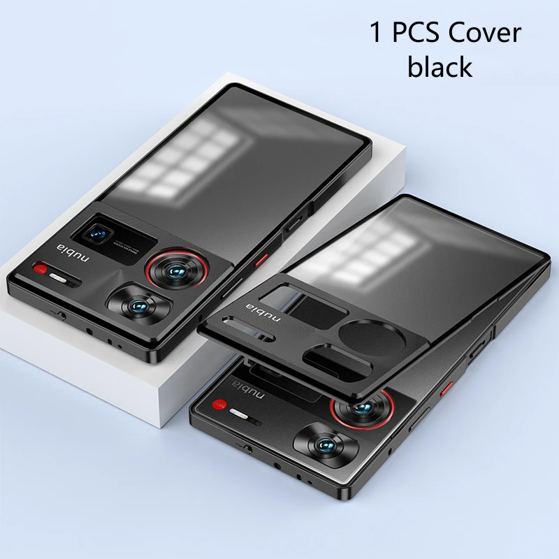 Aluminium Alloy Metal Frame Case with Matte Clear Acrylic Back Cover Bumper