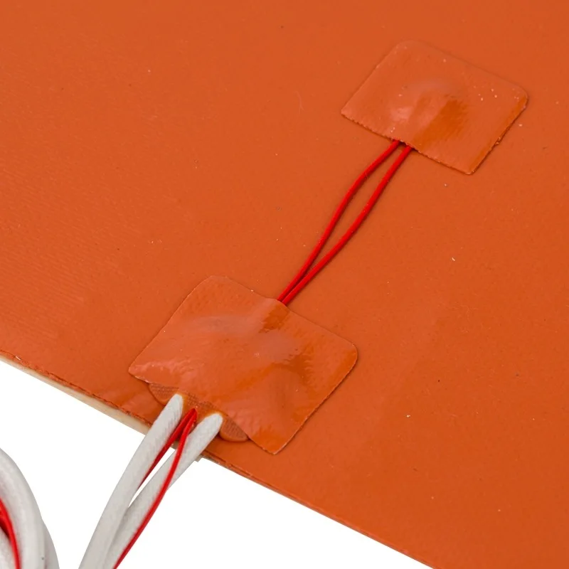 12V 24V 110V 220V Silicone Rubber Electric Heating Pads Heater Plate Baking Mat Adhesive NTC 100K Thermistor Temperature Sensor 3