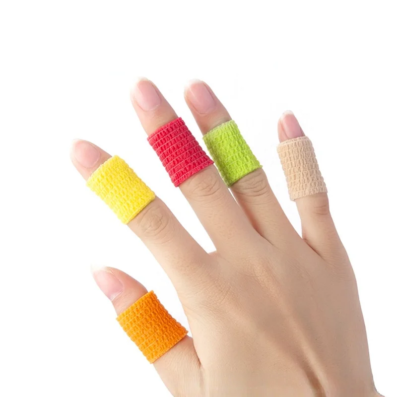 Tanio 1 rolka samo przylepny bandaż elastyczny 4.5m kolorowe sportowe