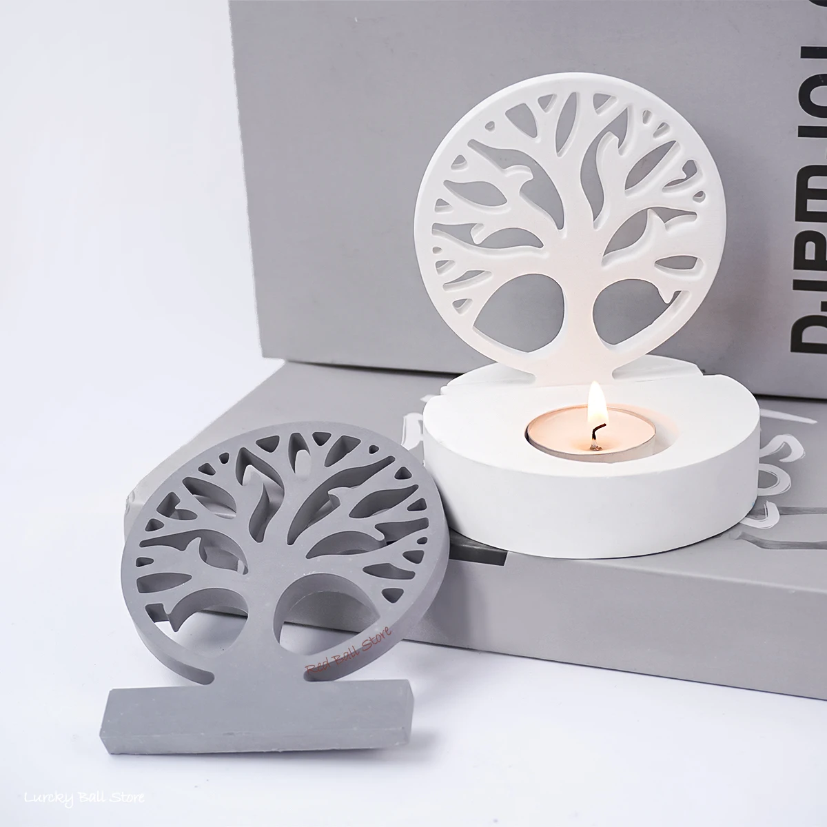 DIY Tree Twig Candle Holder Silicone Mold Tree Of Life Candlestick Resin Mould Homemade Aromatherapy Plaster Pendant Home Decor